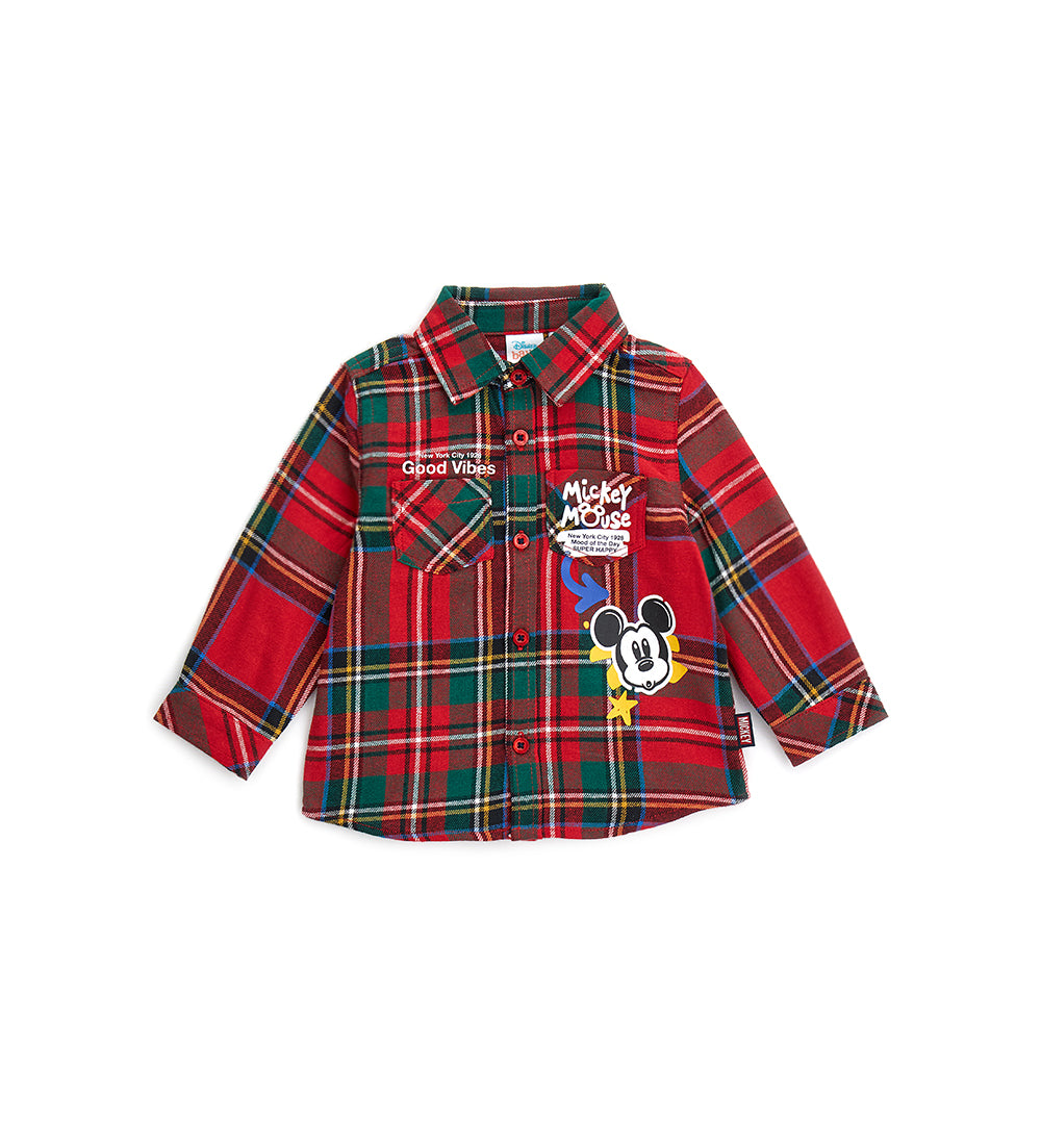 mickey mouse plaid shirt