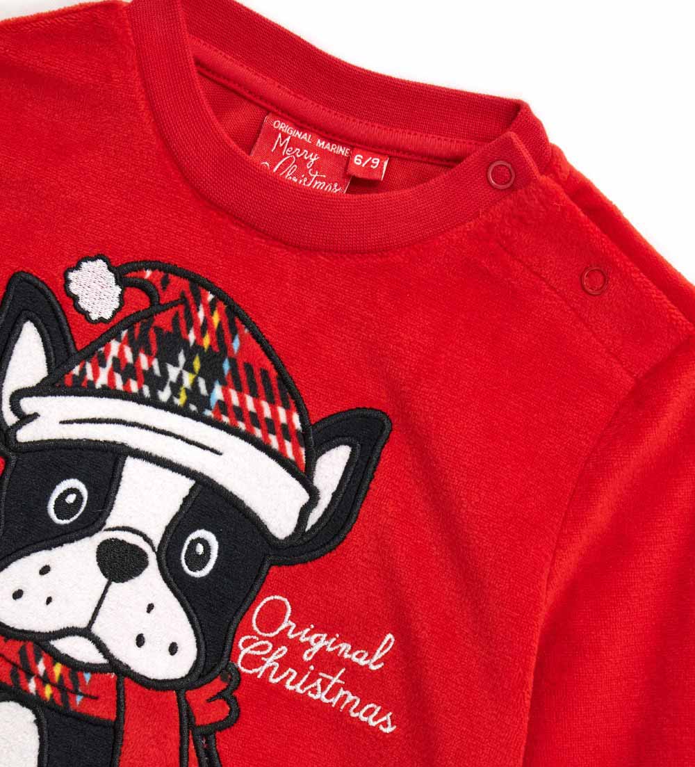 Christmas Capsule Baby Boy Eco Fur Pajamas