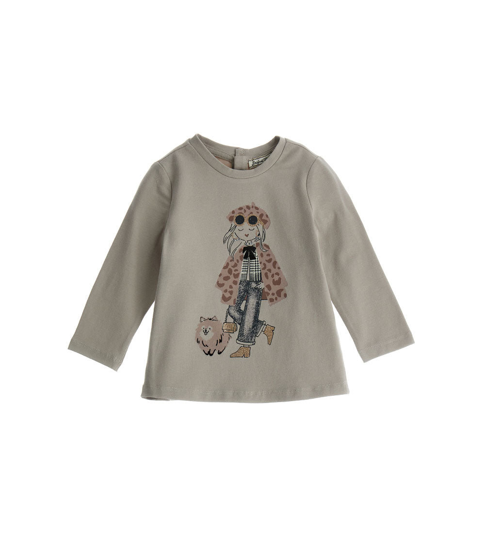 Nuance D'Hiver Baby Girl Glittered T-Shirt