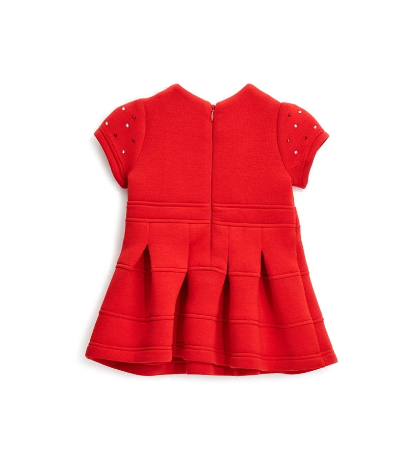 Natalizio Baby Girl Dress With Hearts