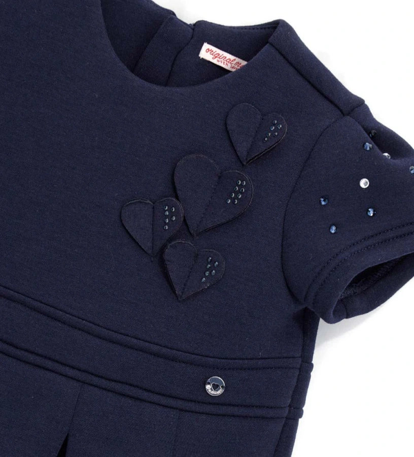 Natalizio Baby Girl Dress With Hearts