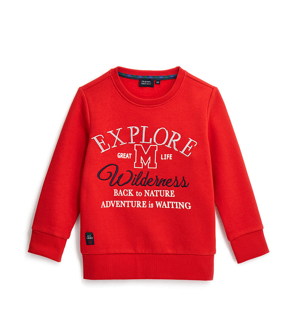 Natalizio Boy Embroidery Sweatshirt