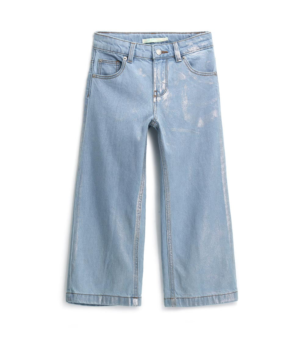 Glow In The Cold Girl Wide Leg Jeans