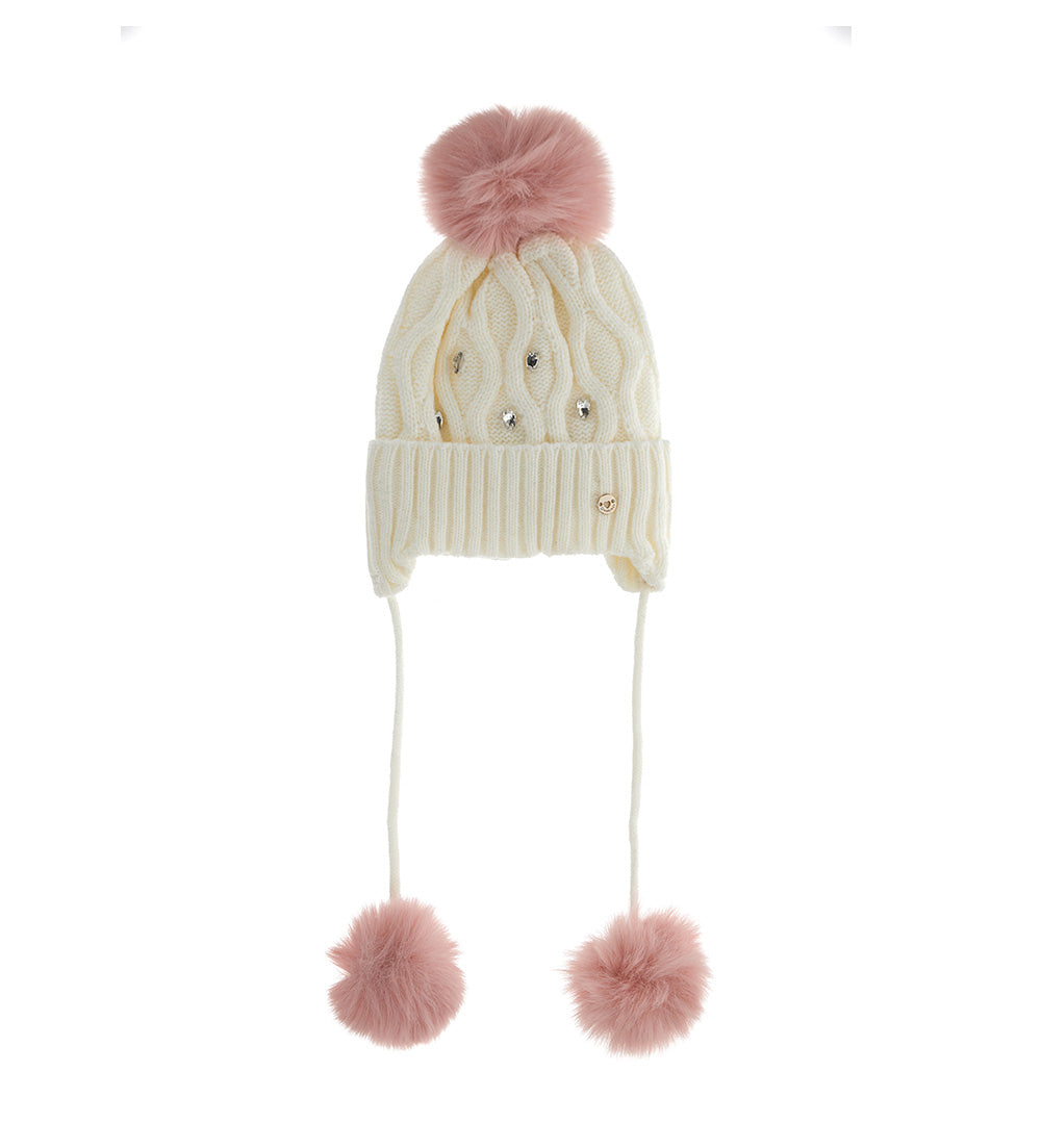 Basico Fall Baby Girl Hat With Ear Cups