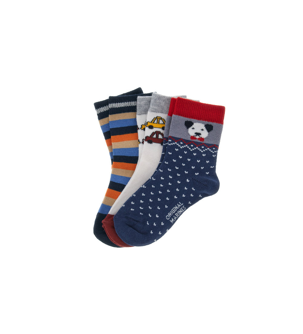 Basico Fall Baby Boy Tri-Pack Short Socks 2