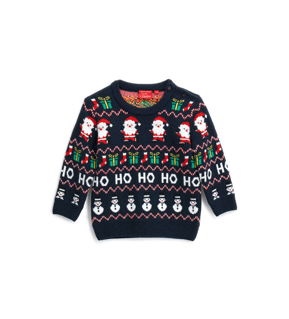 Christmas Capsule Baby Boy Mixed Yarn Pullover 1