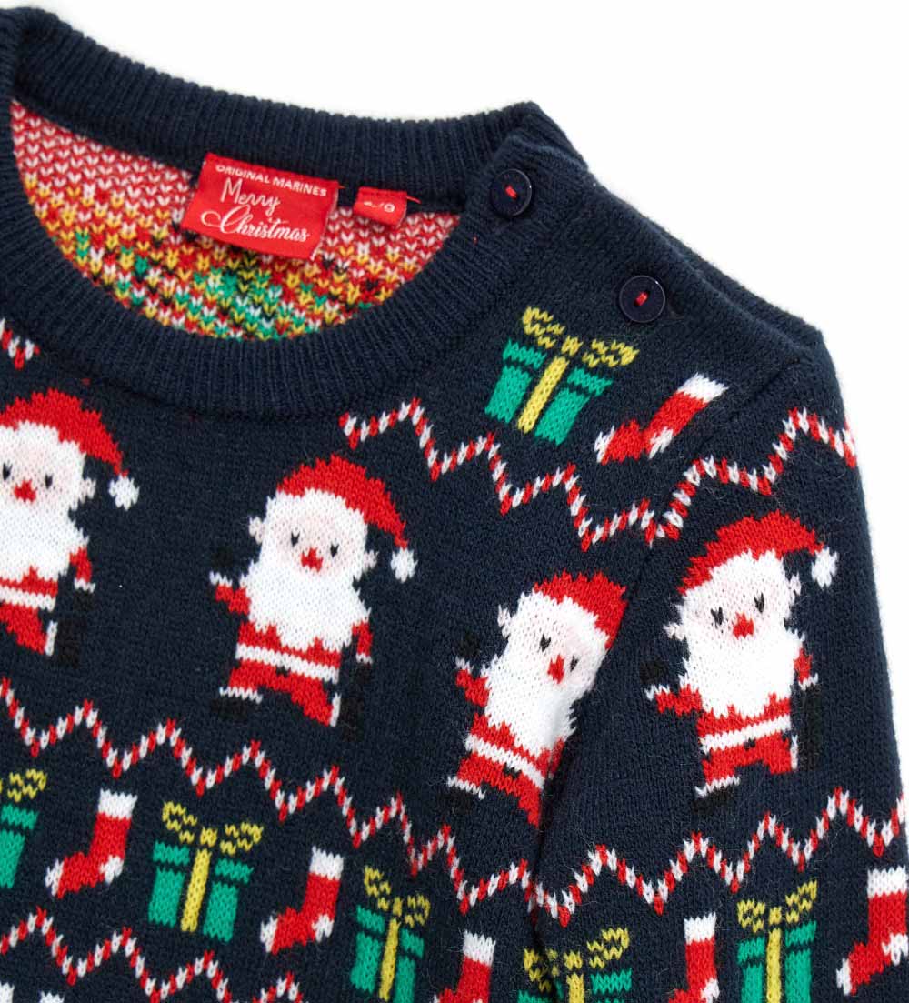Christmas Capsule Baby Boy Mixed Yarn Pullover 1