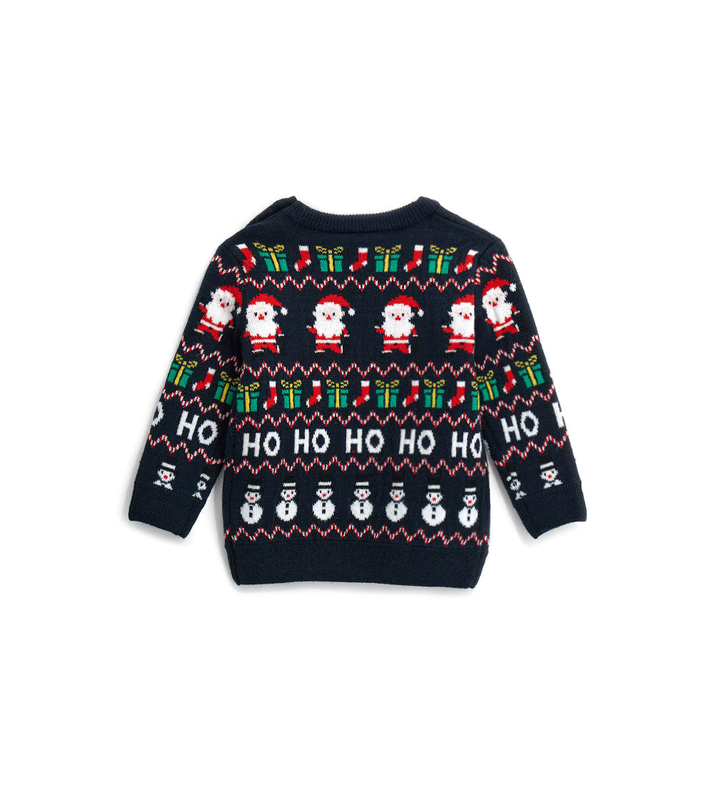 Christmas Capsule Baby Boy Mixed Yarn Pullover 1