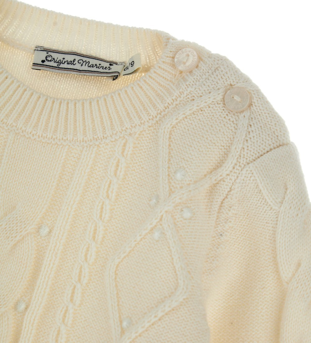 Nuance D'Hiver Baby Girl Pearled Pullover