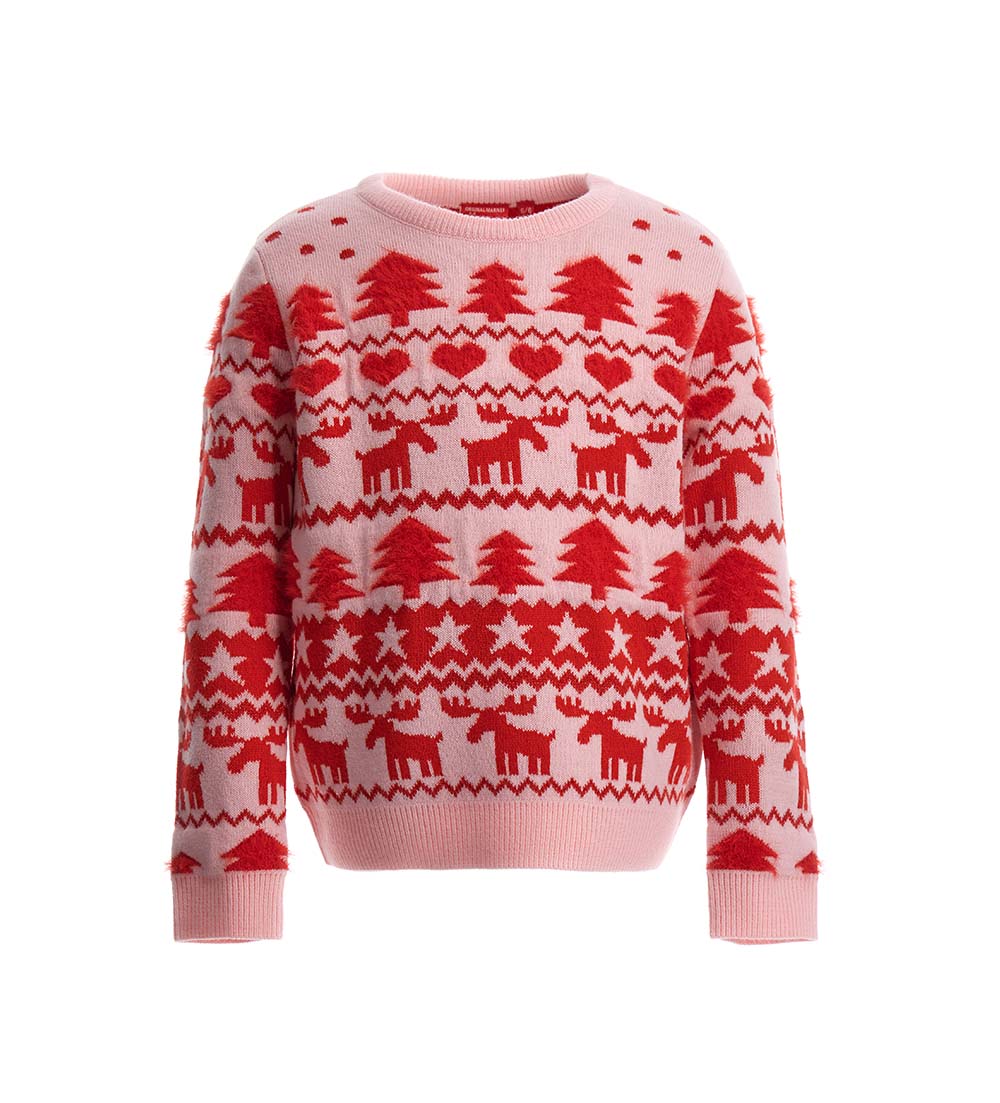 Christmas Capsule Girl Mixed Yarn Sweater