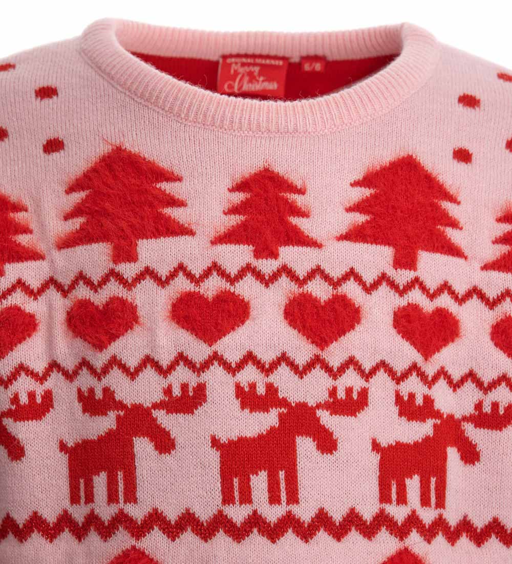 Christmas Capsule Girl Mixed Yarn Sweater