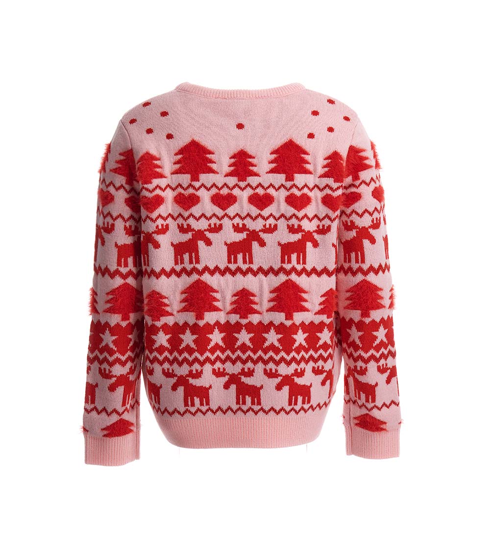 Christmas Capsule Girl Mixed Yarn Sweater