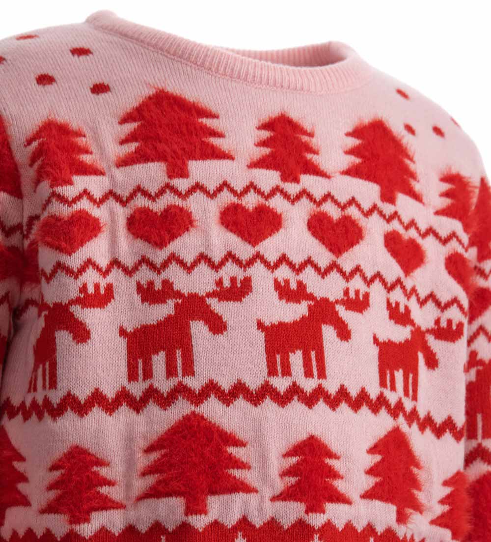 Christmas Capsule Girl Mixed Yarn Sweater