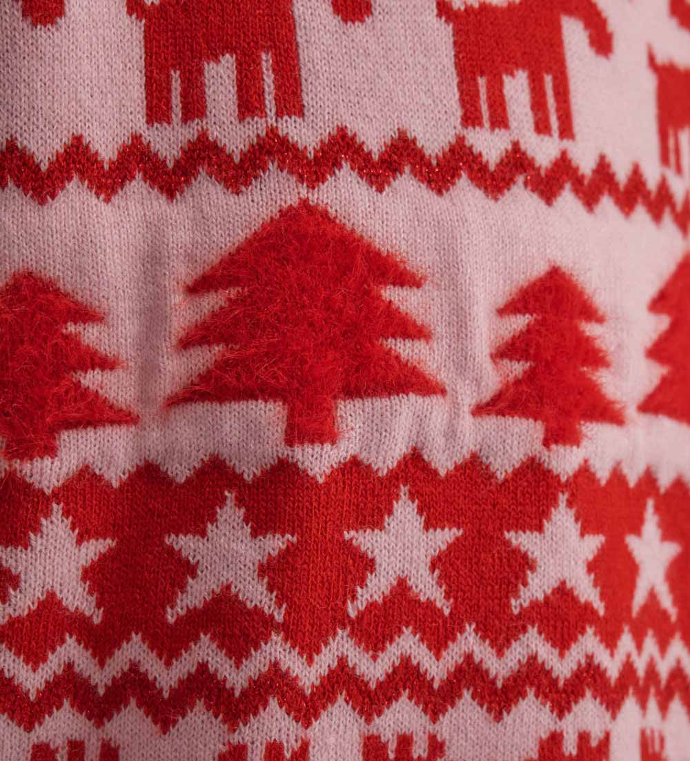 Christmas Capsule Girl Mixed Yarn Sweater