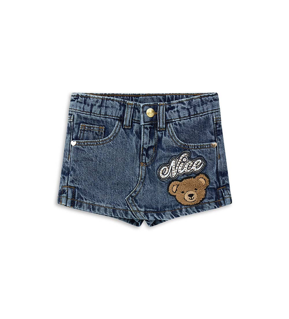 Capsule Denim Baby Girl Bermuda Jeans Shorts