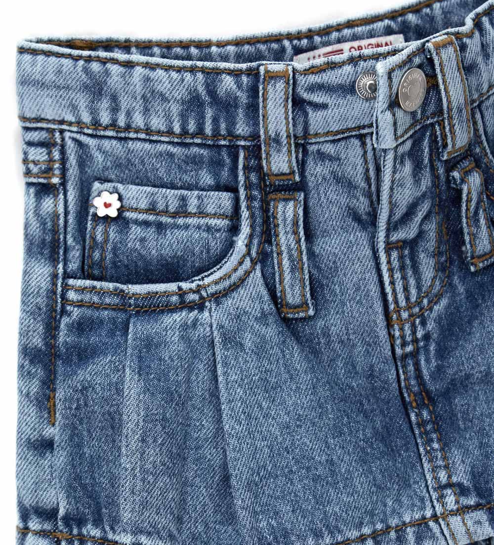 Back To School Baby Girl Bermuda Jeans Shorts