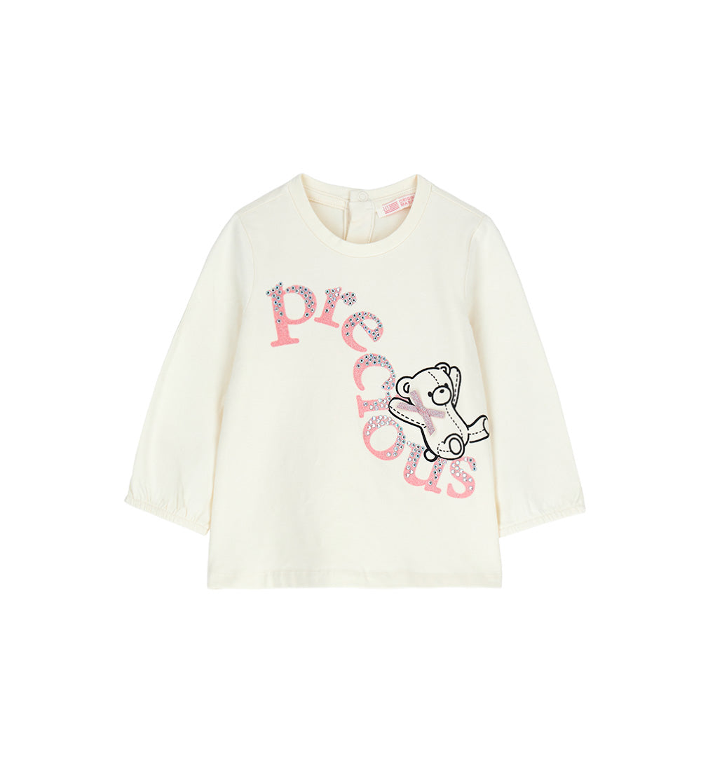 Teddy T-shirt Jersey Baby Girl