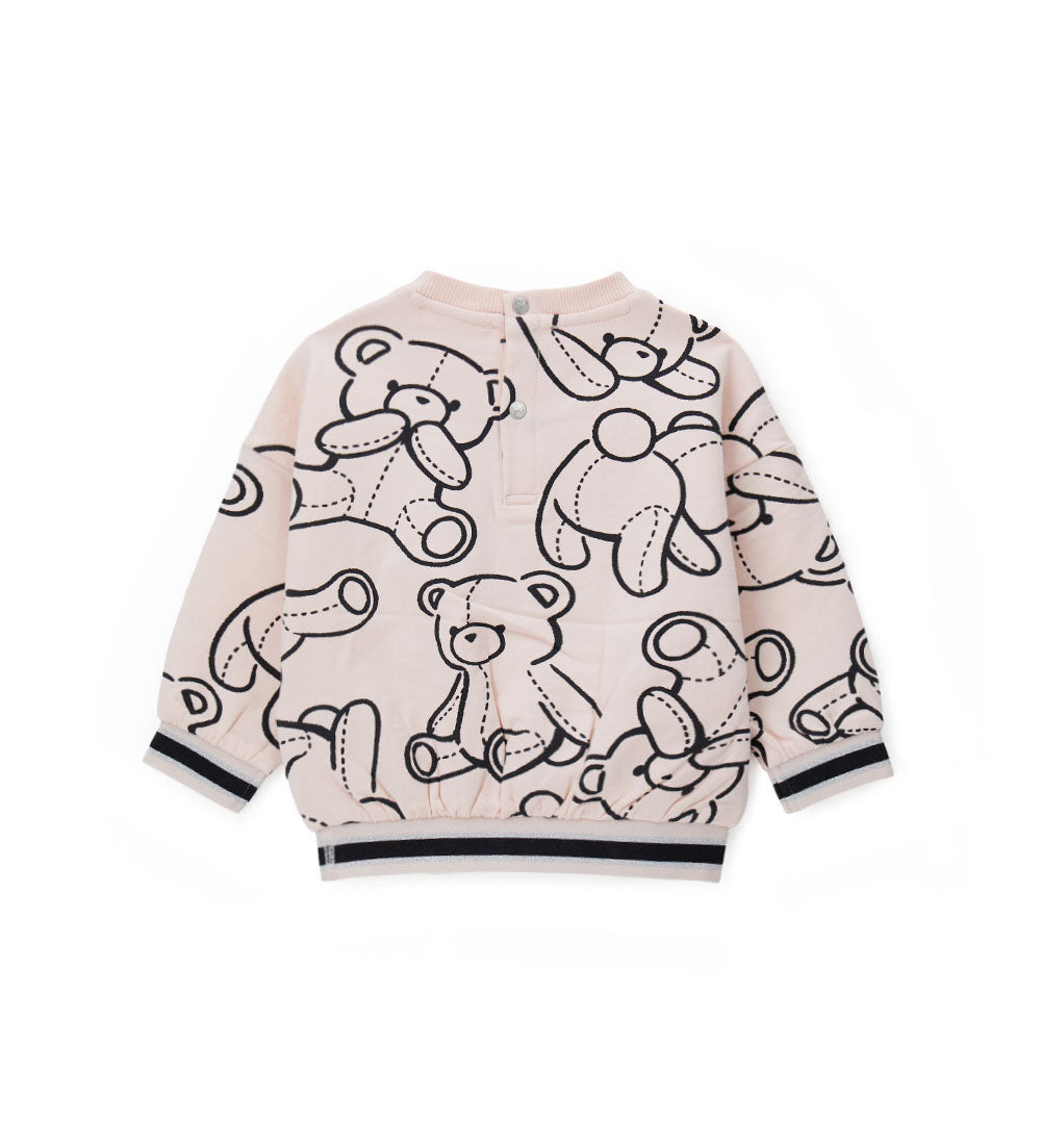 Teddy Baby Girl Sweatshirt with Collar Shirts & Tops 1