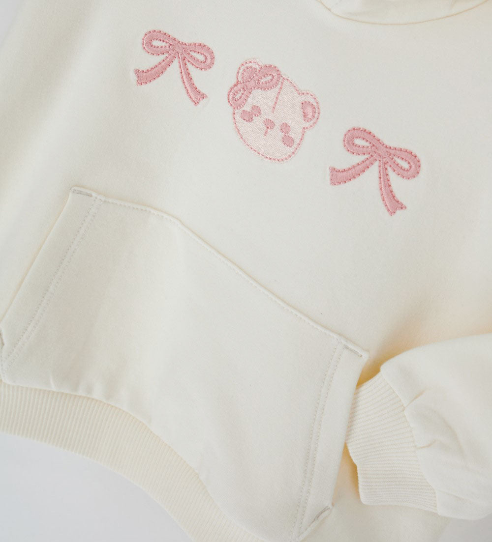 Teddy Baby Girl Sweatshirt with Collar Shirts & Tops 2