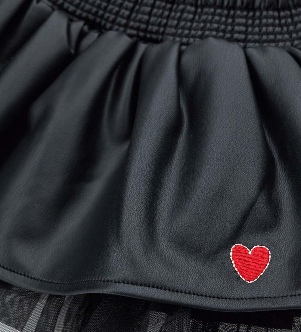 Party Skirt Faux Leather Baby Girl