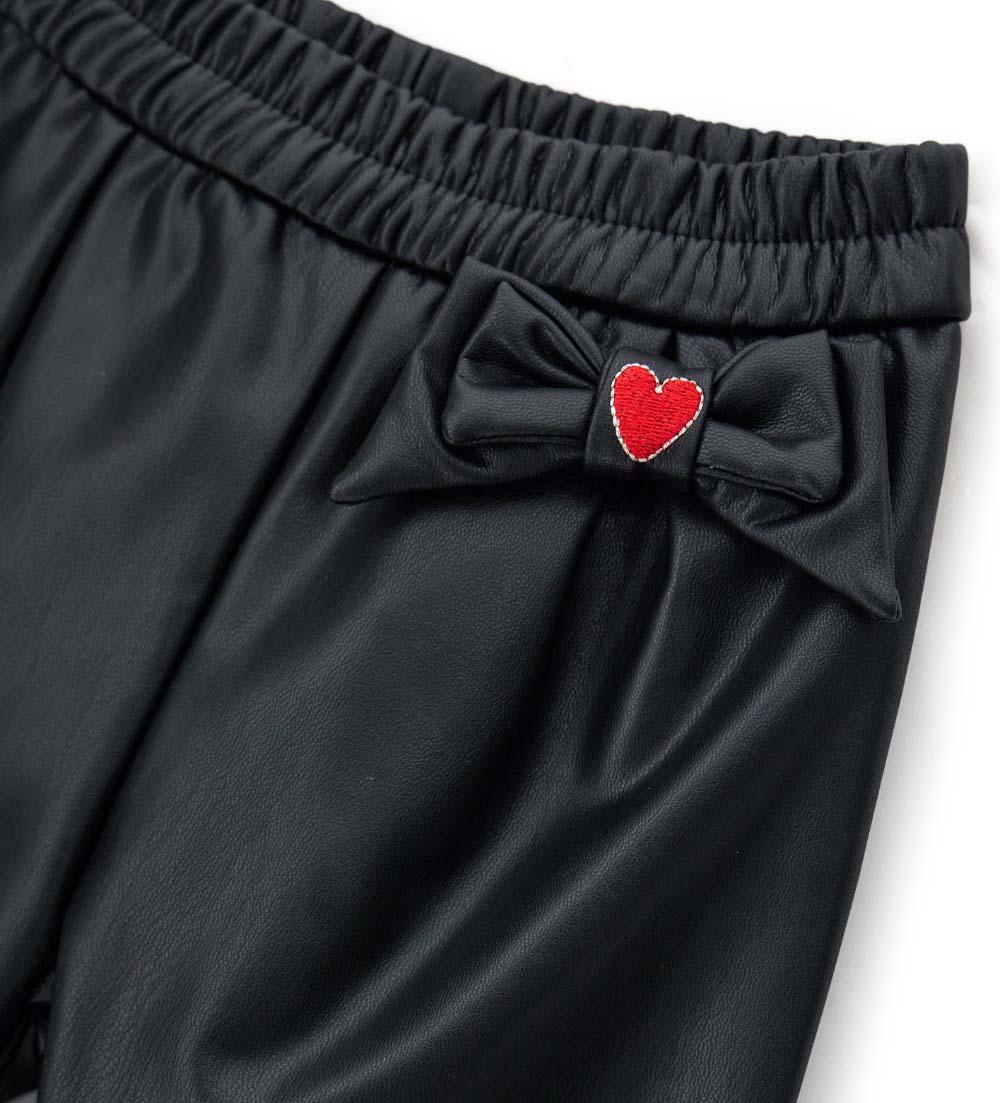 Party Pantalon Faux Leather Baby Girl