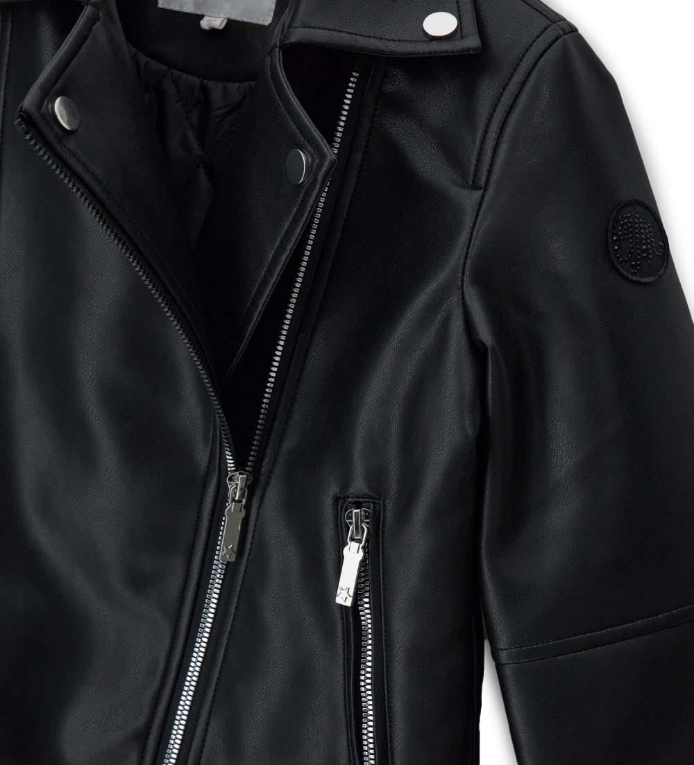 Jackets Girl Jacket Leather Effect Coats & Jackets 1
