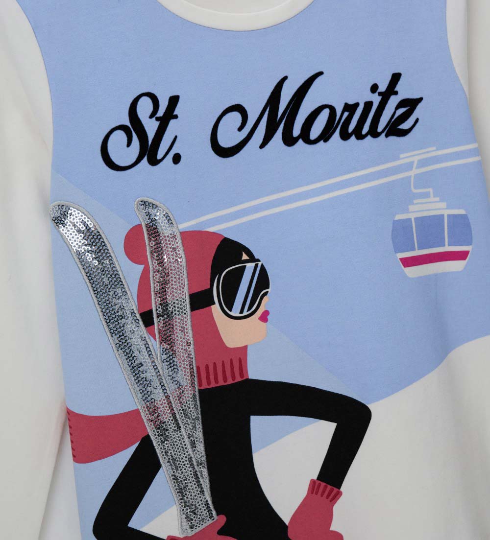Ski Club T-shirt Jersey Girl
