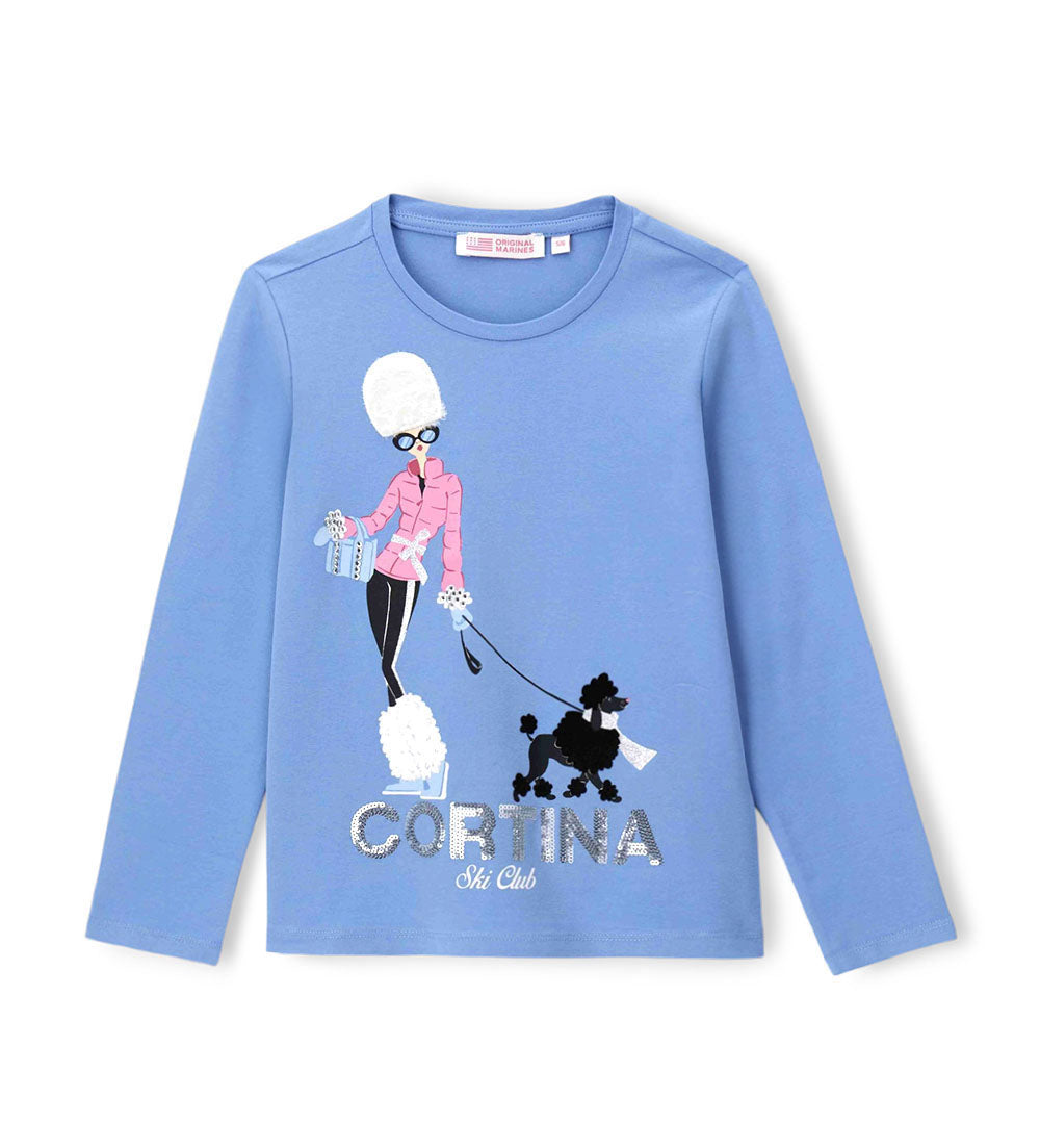 Ski Club T-shirt Jersey Girl