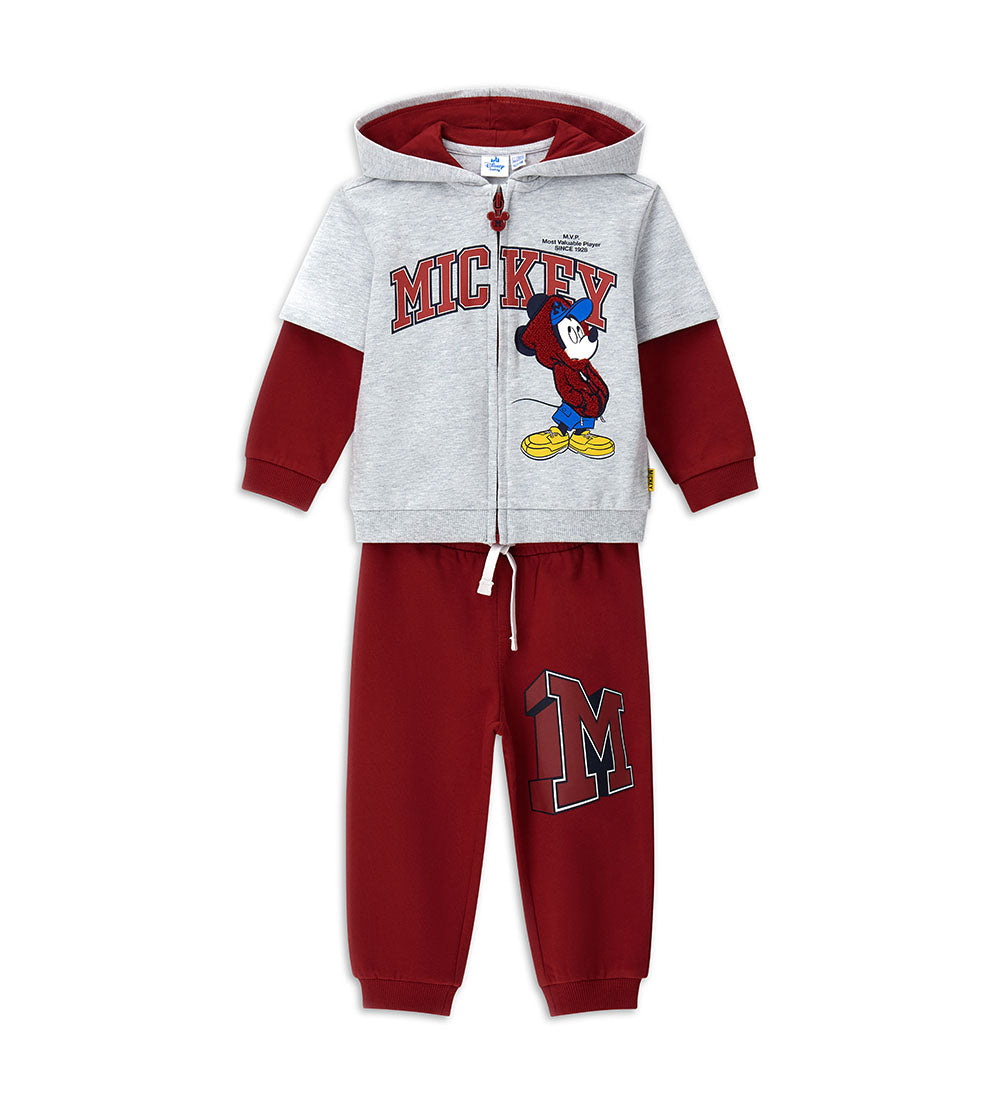 Back To School DISNEY Baby Boy Jogging Suitswith Open Hood Sets Tracksuits