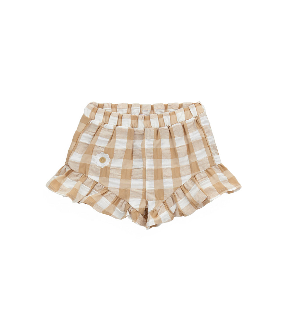 Special Day Baby Girl Bermuda Shorts With Ruffles