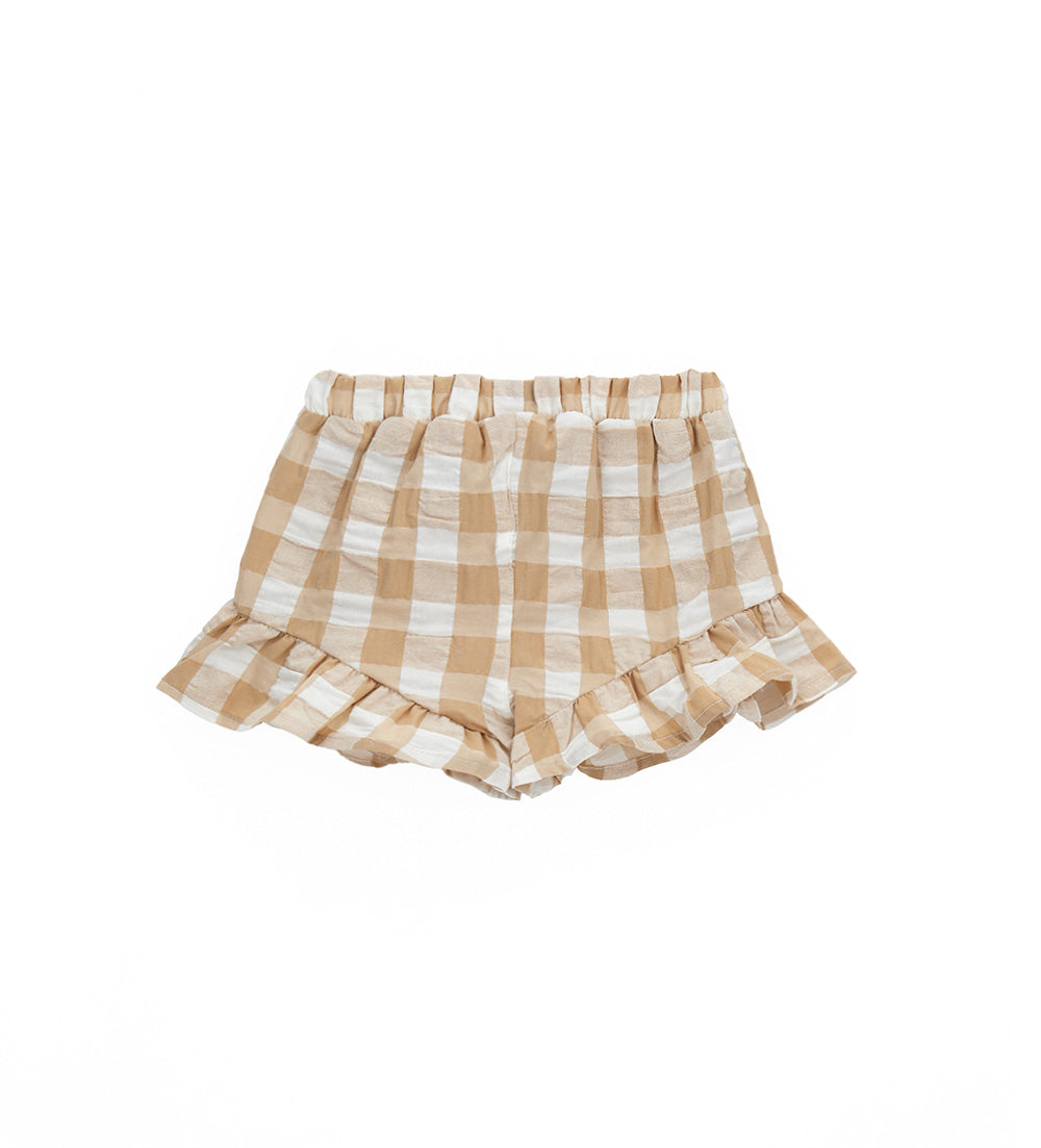 Special Day Baby Girl Bermuda Shorts With Ruffles