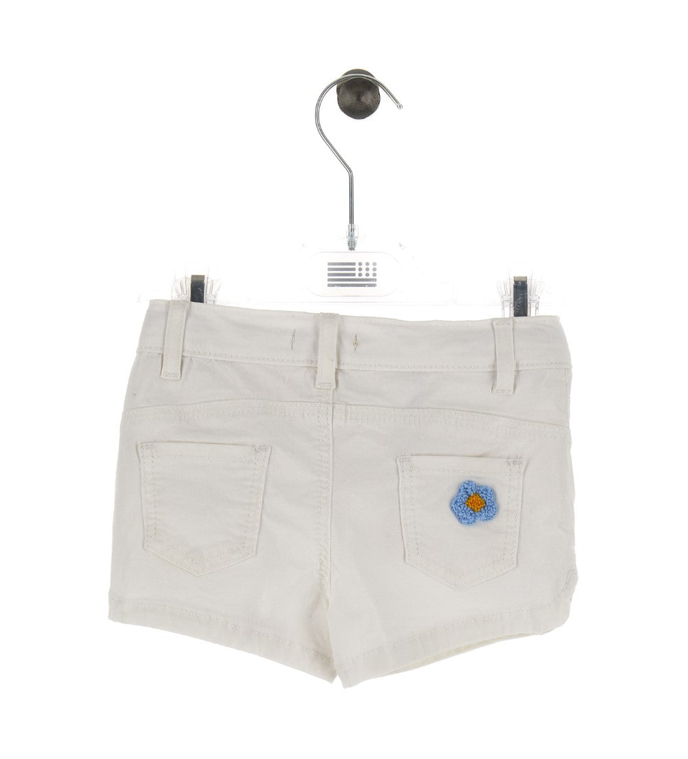 Sunlight Baby Girl Bermuda Shorts With Embroidery