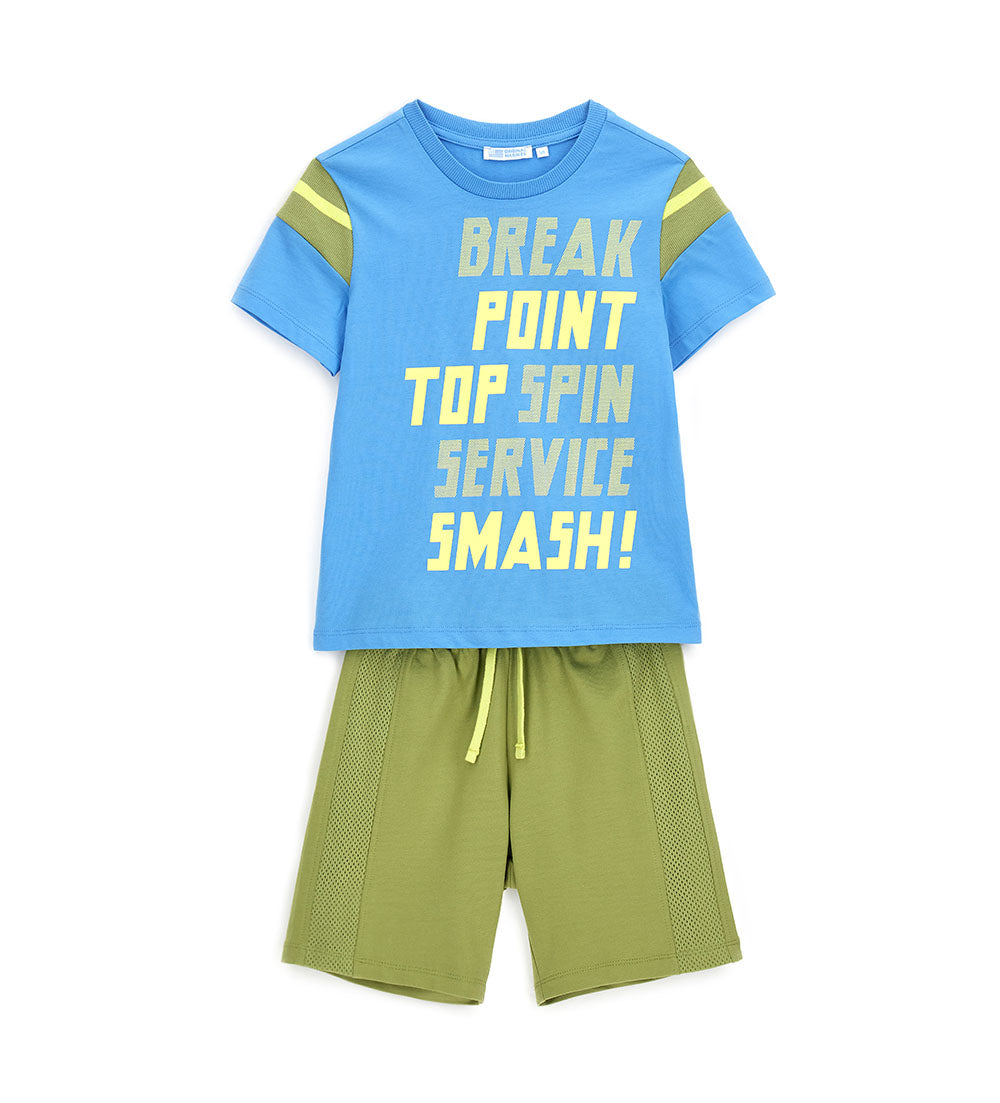 Tennis Cool Boy T-Shirt And Bermuda Shorts Set 1