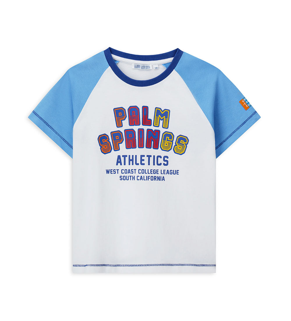 Beach College Boy Short Sleeve T-Shirt 2