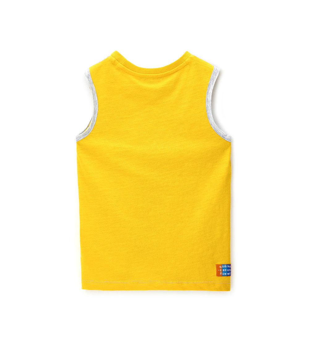 Beach College Boy Tank Top With Print 1