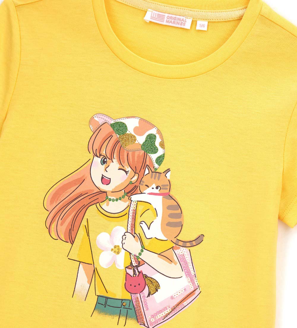 Arty Wild Girl T-Shirt And Shorts Set