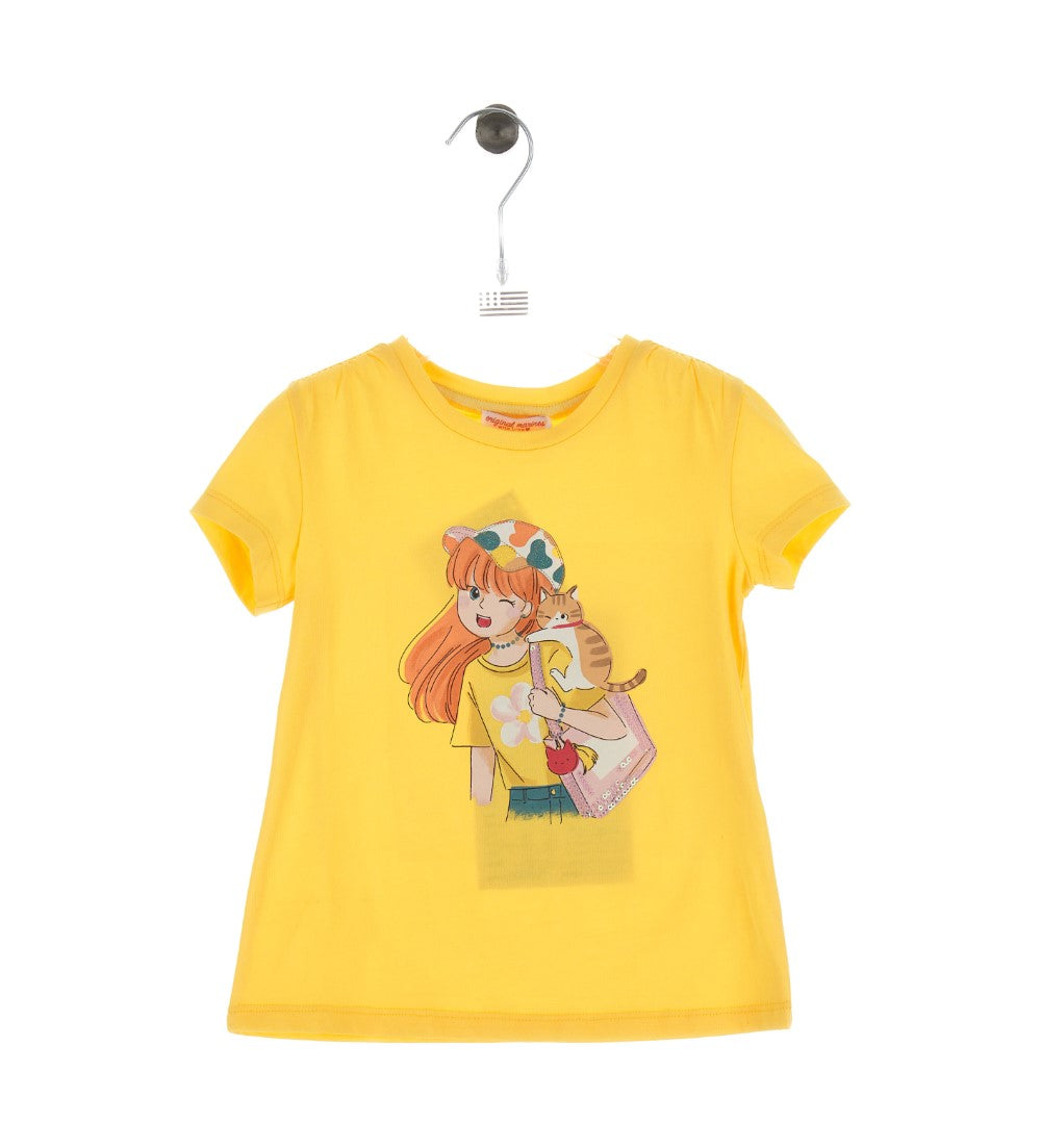 Arty Wild Girl T-Shirt And Shorts Set