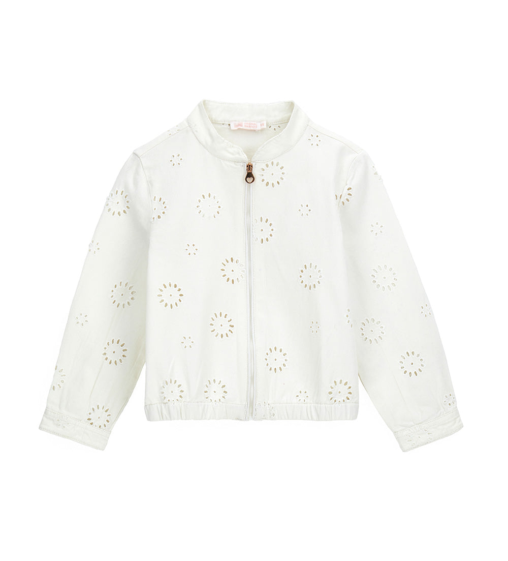 Arty Wild Girl Embroidered Bomber Jacket