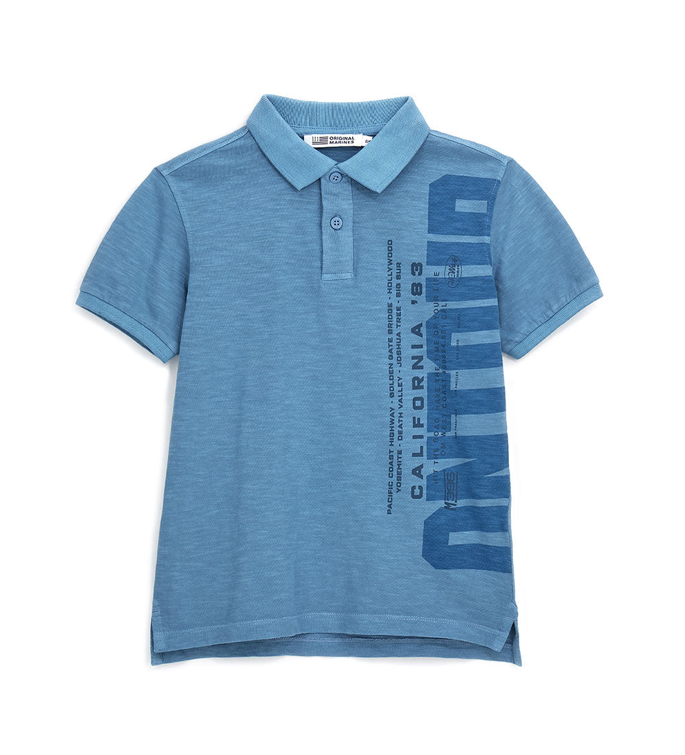 Denim Truker Teen Boy Jersey Polo