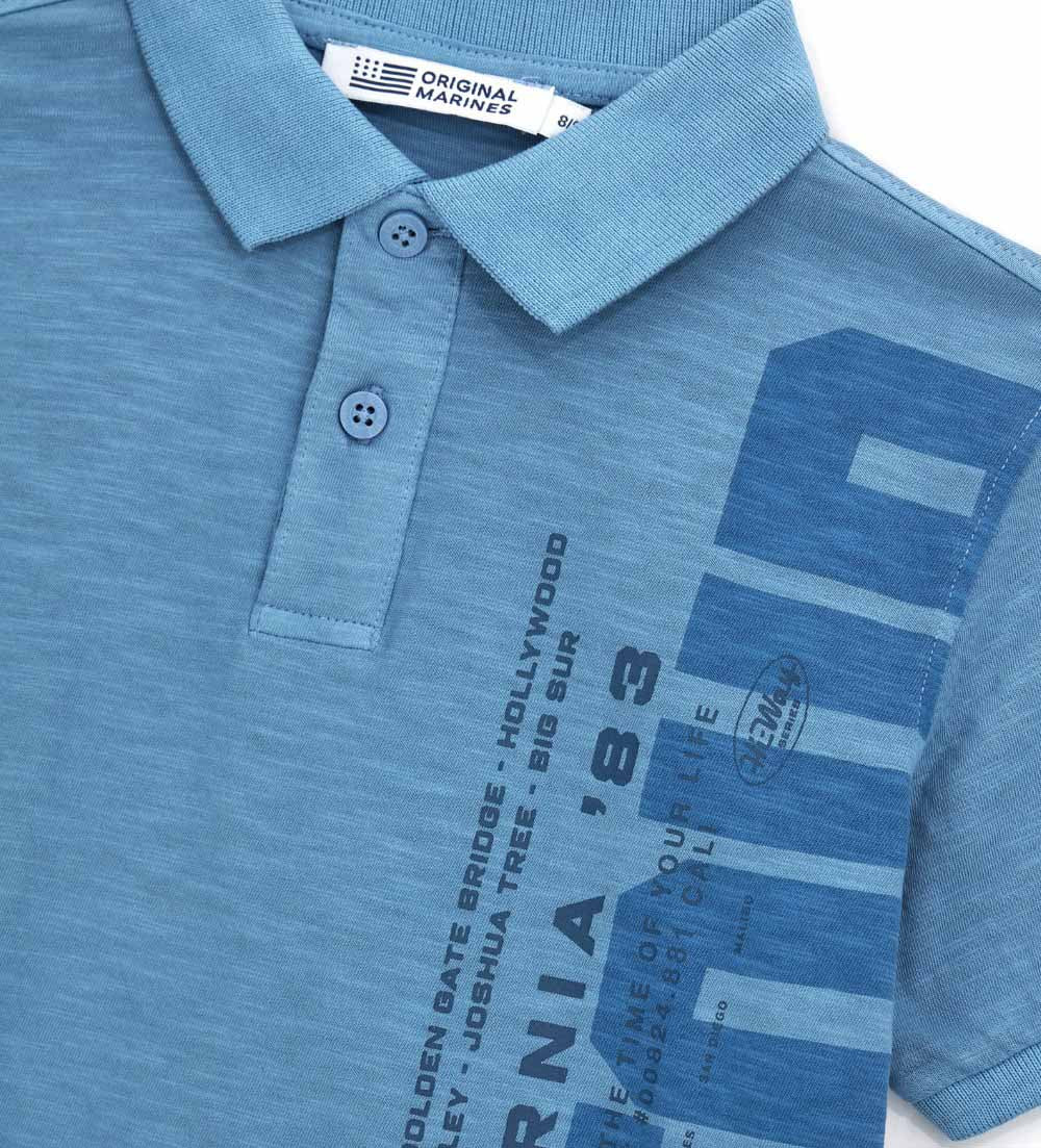 Denim Truker Teen Boy Jersey Polo