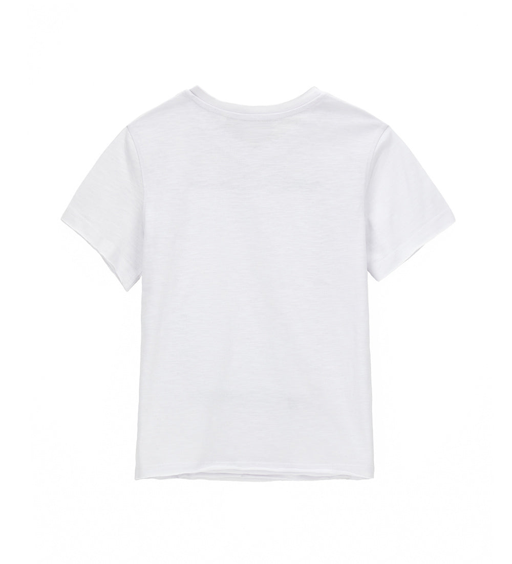 Denim Truker Teen Boy Raw Cut T-Shirt 1