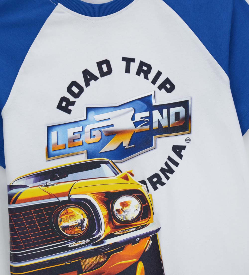 Denim Truker Teen Boy Raglan Sleeve T-Shirt