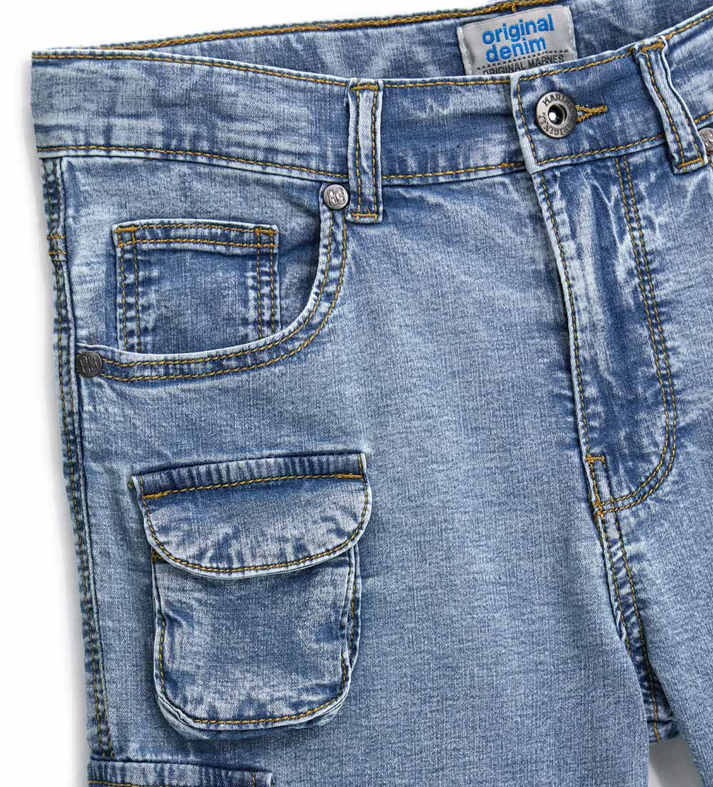 Capsule Denim Teen Boy Bermuda Jeans Cargo