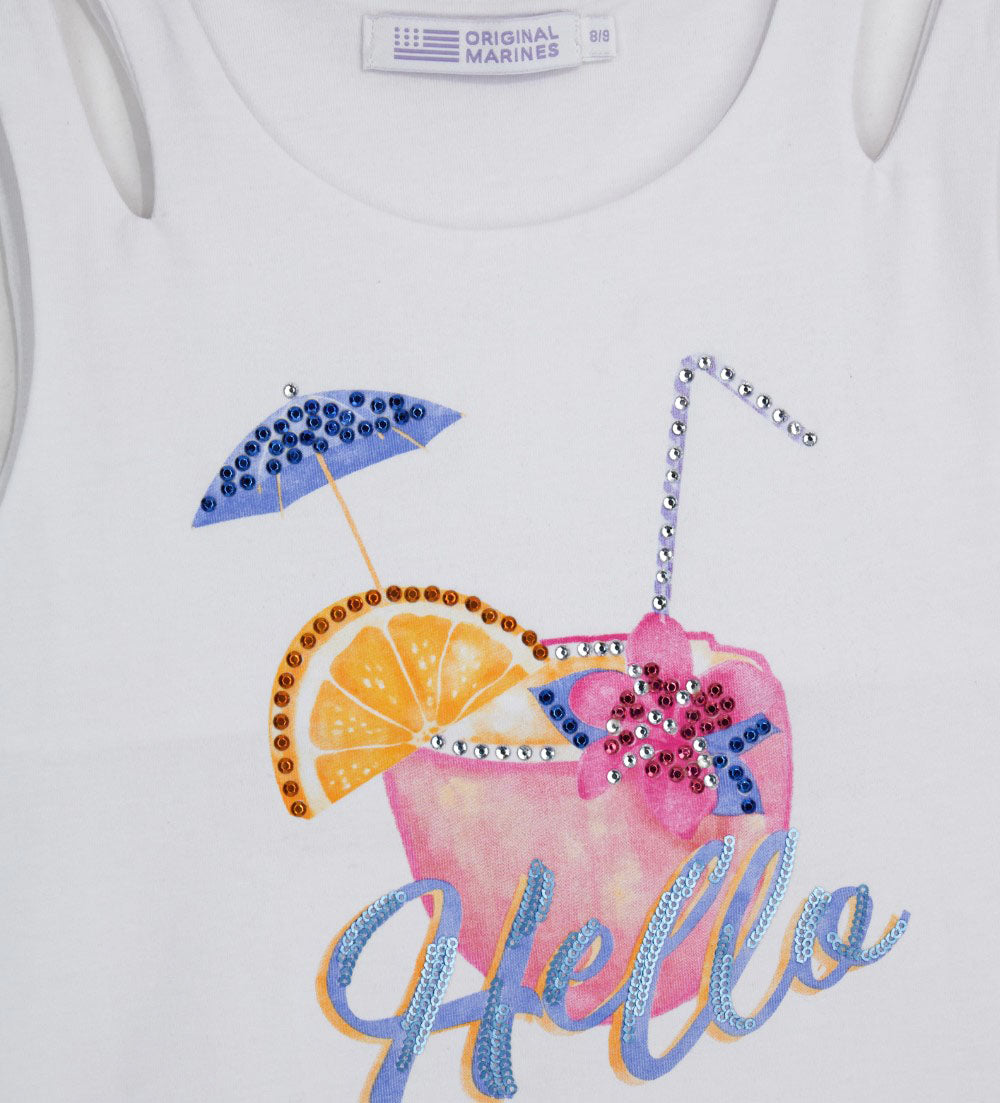 It'S Summer Time Teen Girl Tank Top With Print