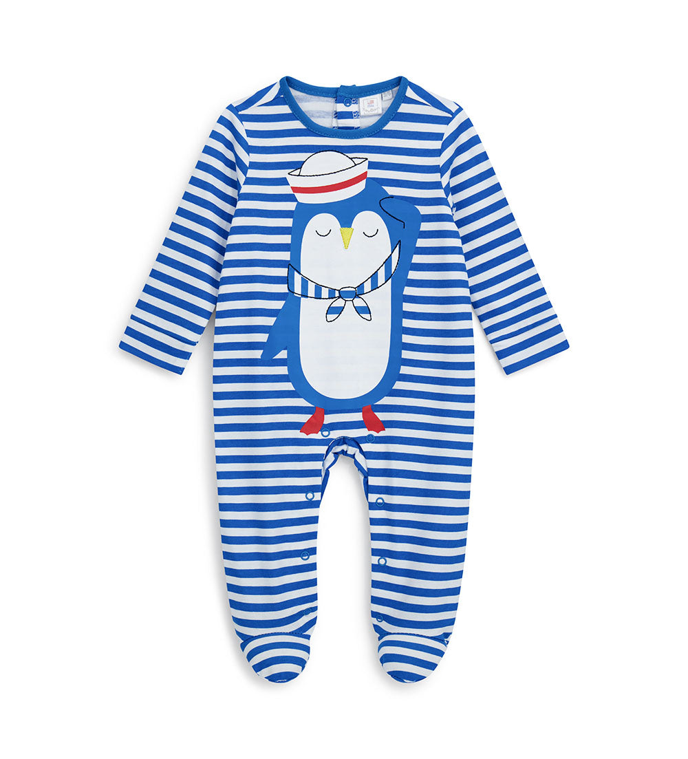 Sunlight New Born Boy Striped Overall
