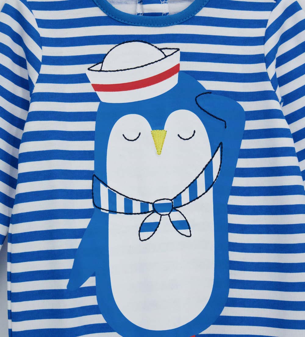 Sunlight New Born Boy Striped Overall