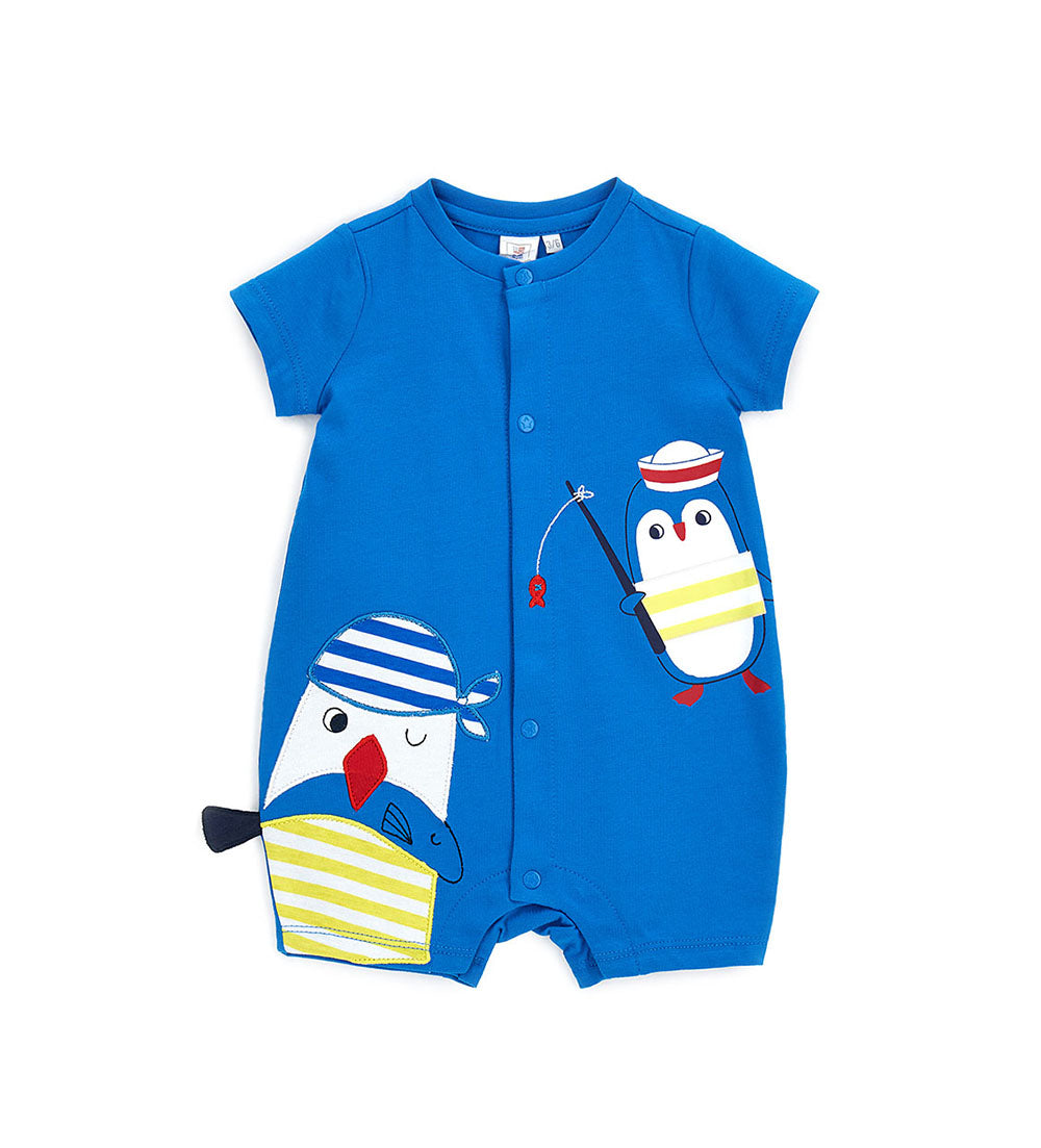 Sunlight New Born Boy Romper With Embroidery