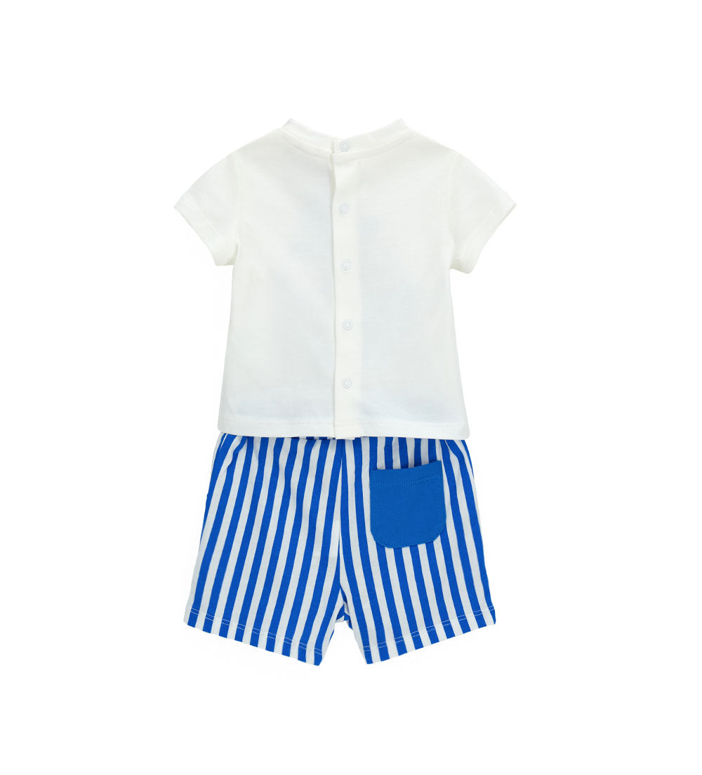 Sunlight New Born Boy T-Shirt And Bermuda Shorts Set
