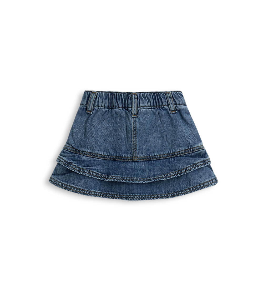 BACK TO CRUISE Skirt Denim Baby Girl