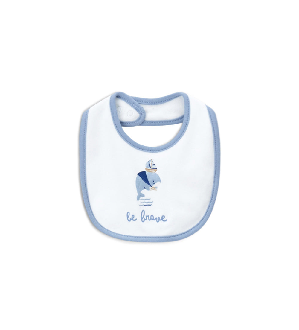 WHALE CLUB Bib Newborn